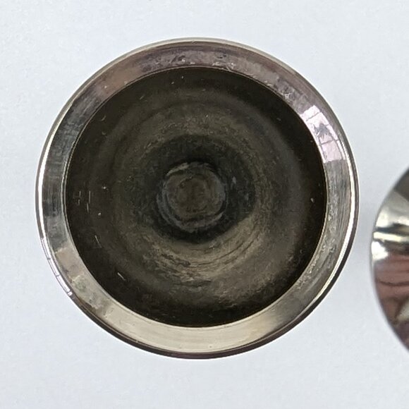 Arthur Salm Solingen Germany Vintage 1960s MCM Silver Candlesticks Set of 2 - Picture 6 of 6